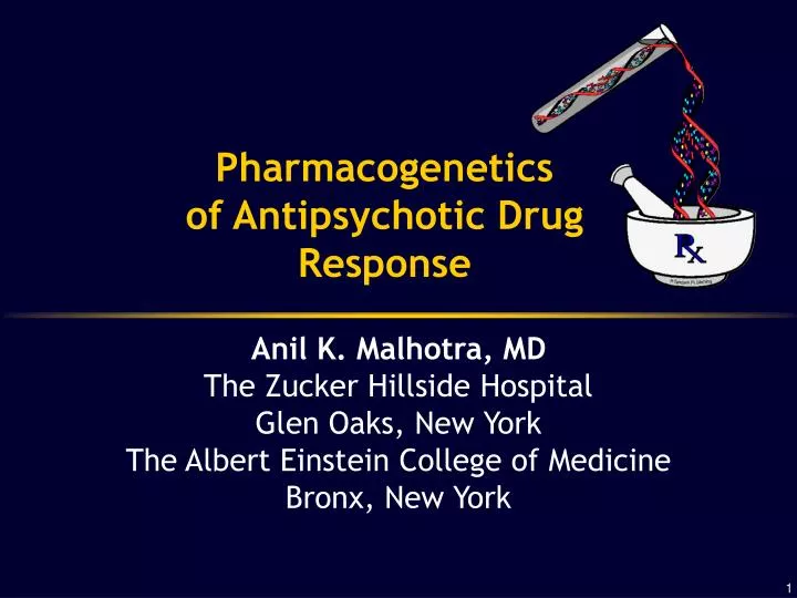 pharmacogenetics of antipsychotic drug response