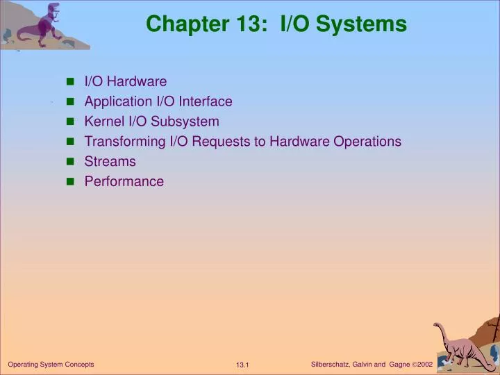 chapter 13 i o systems