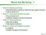 Where Are We Going…? - slide 1