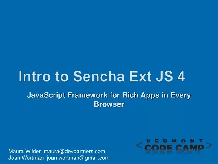 intro to sencha ext js 4