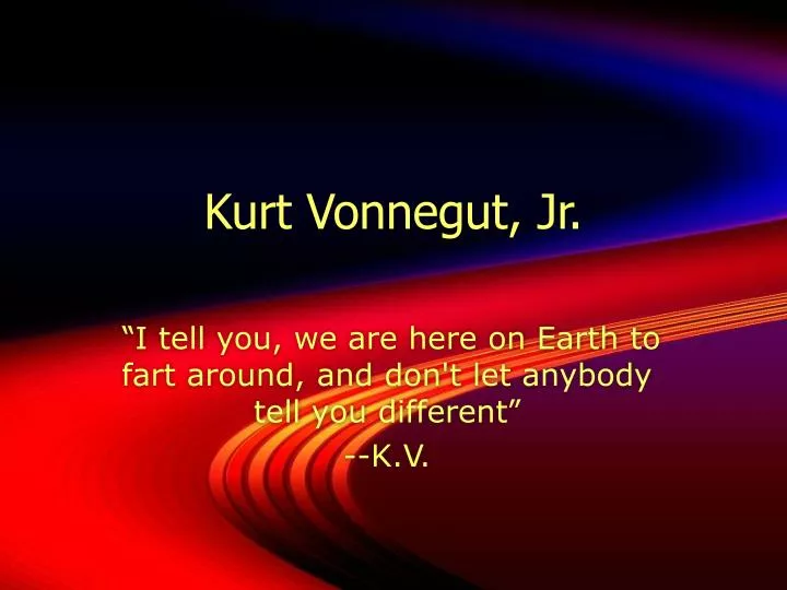 kurt vonnegut jr