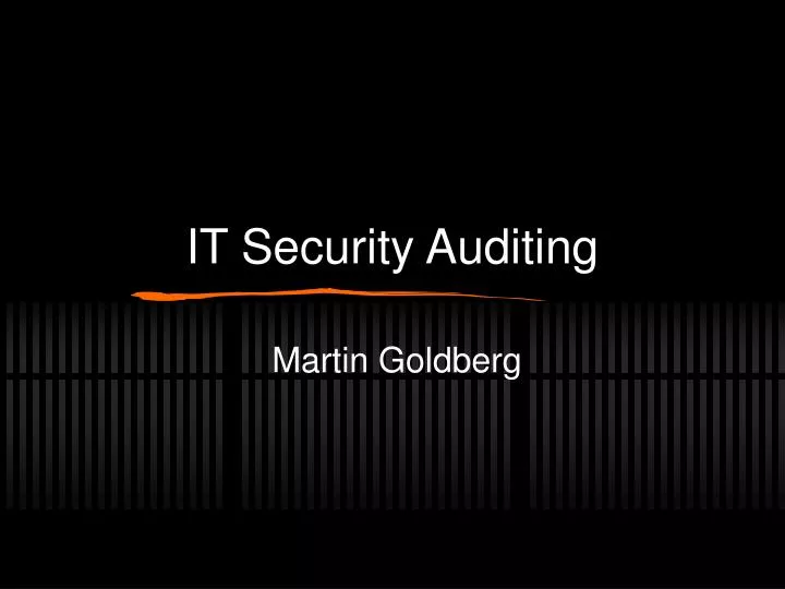 it security auditing