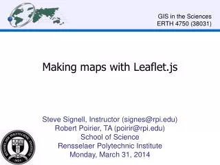 Making maps with Leaflet.js