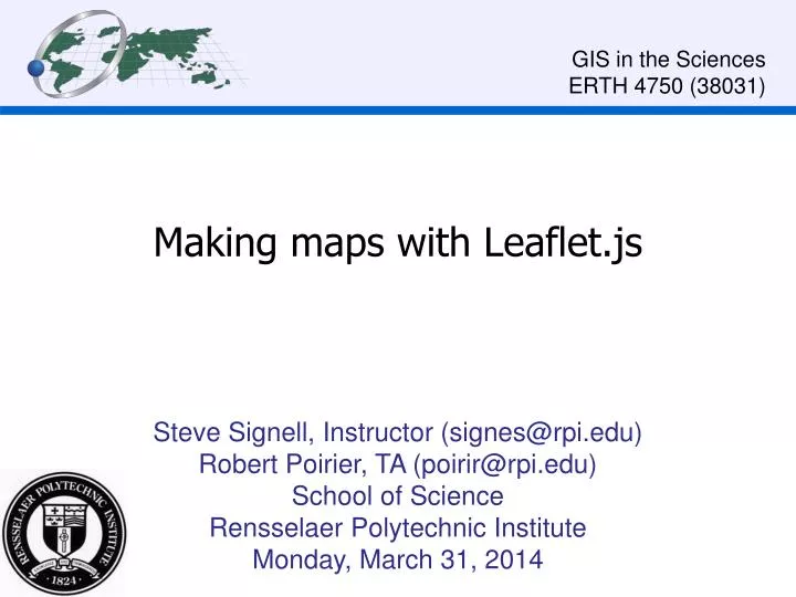 making maps with leaflet js