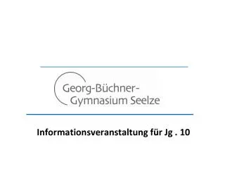 informationsveranstaltung f r jg 10