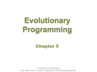 Evolution ary Programming