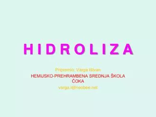 h i d r o l i z a
