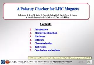 A Polarity Checker for LHC Magnets