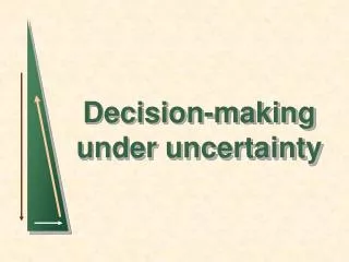 Decision-making under uncertainty