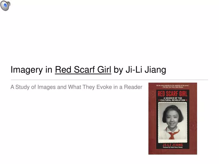 imagery in red scarf girl by ji li jiang