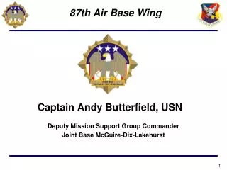 Captain Andy Butterfield, USN