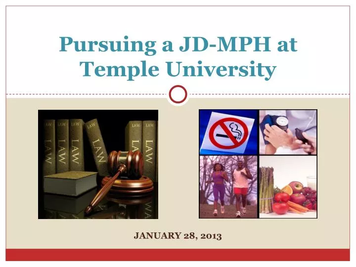pursuing a jd mph at temple university