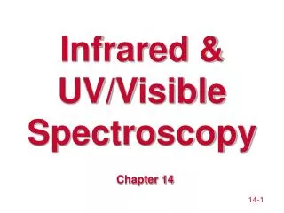 Infrared &amp; UV/Visible Spectroscopy