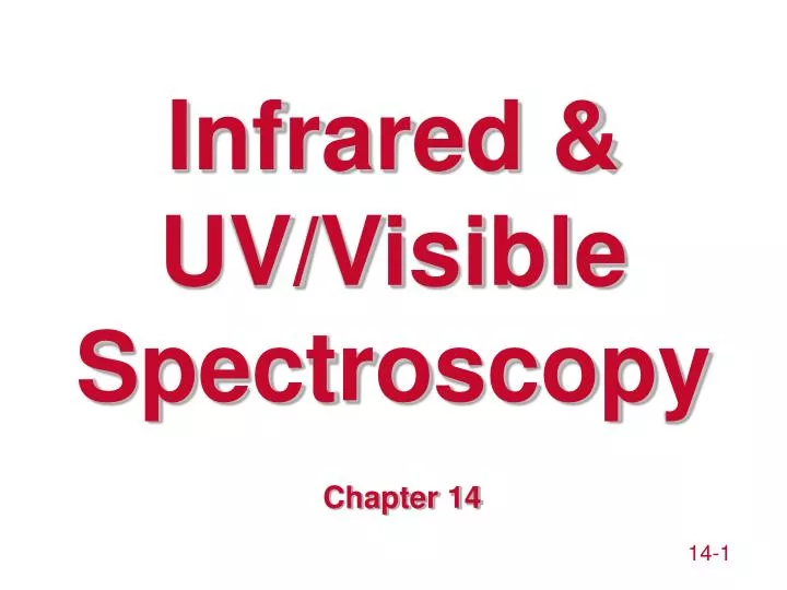 infrared uv visible spectroscopy