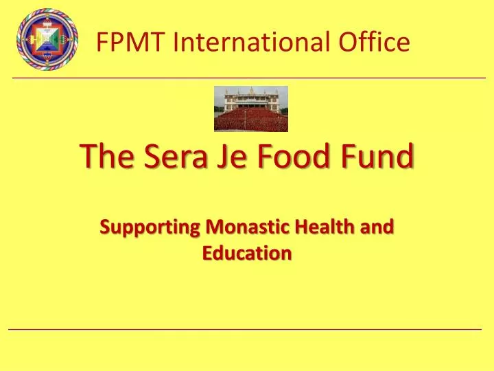 the sera je food fund