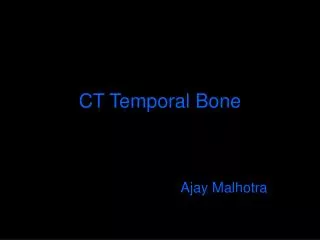 CT Temporal Bone