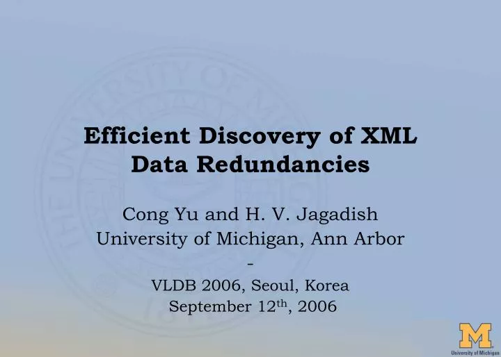 efficient discovery of xml data redundancies