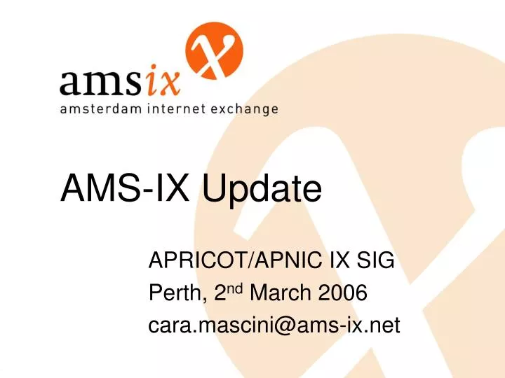 ams ix update