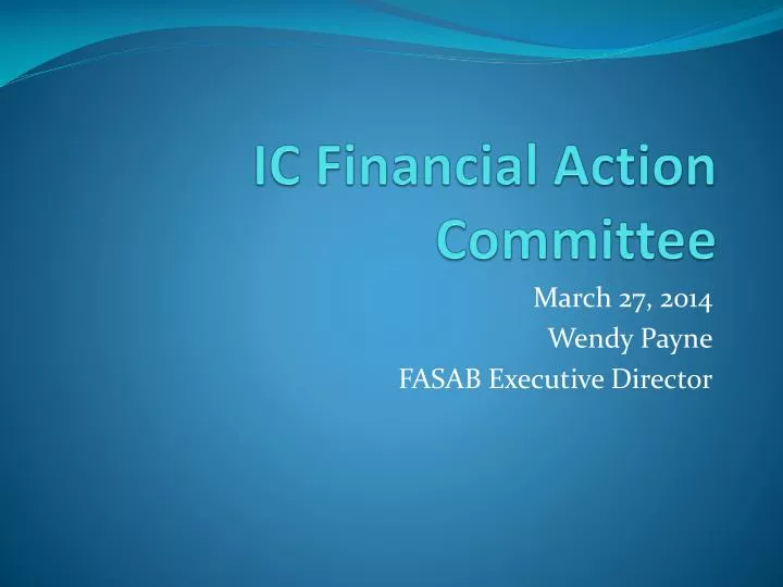 ic financial action committee