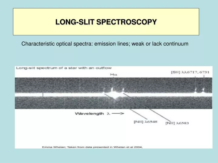 long slit spectroscopy