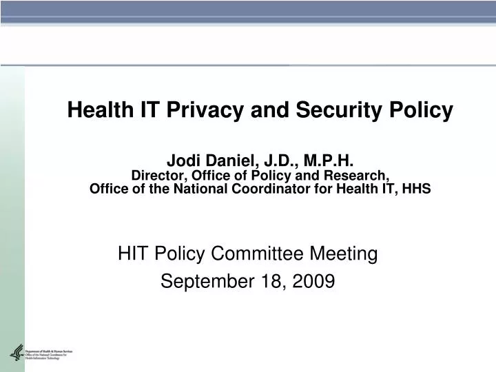 hit policy committee meeting september 18 2009