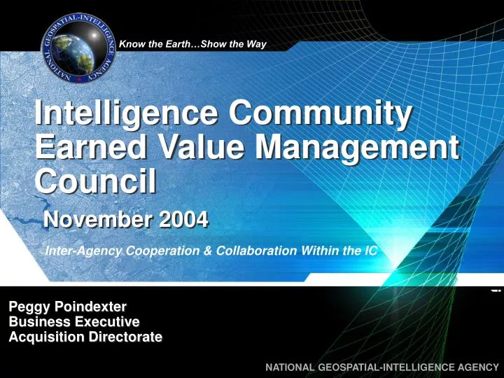 intelligence community earned value management council november 2004