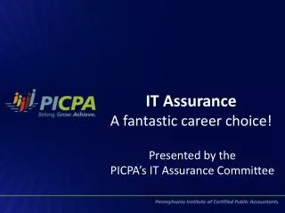 IT Assurance A fantastic career choice!