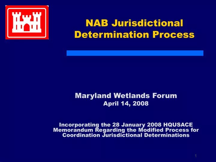 nab jurisdictional determination process