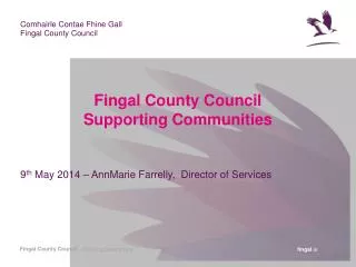 Fingal County Council Supporting Communities