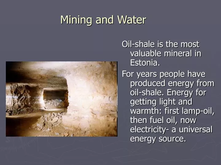 mining and water