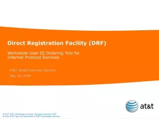 Direct Registration Facility (DRF)
