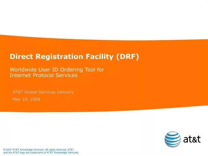 direct registration facility drf