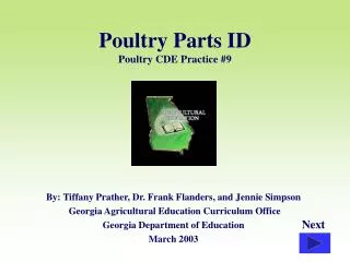 Poultry Parts ID Poultry CDE Practice #9