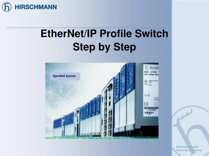 ethernet ip profile switch step by step