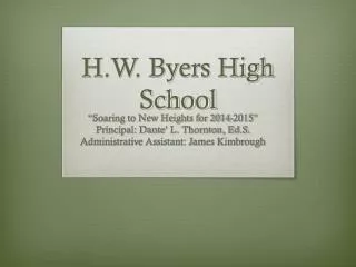 H.W. Byers High School