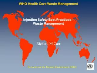 WHO Health Care Waste Management