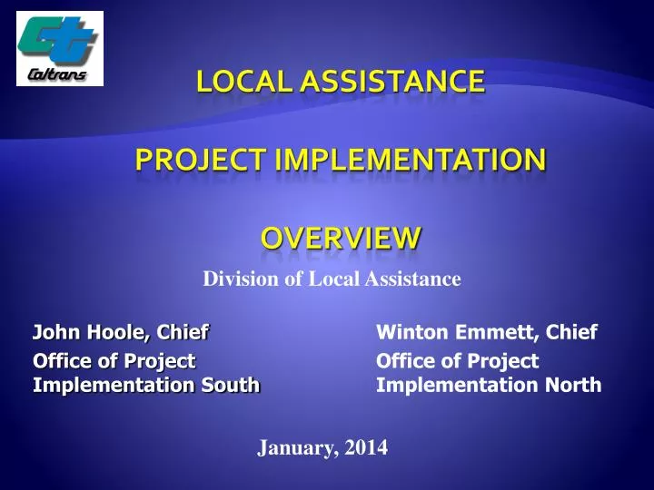winton emmett chief office of project implementation north