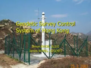 Geodetic Survey Control System of Hong Kong