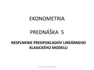 ekonometria predn ka 5