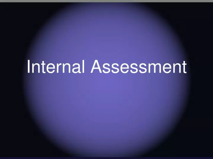 internal assessment