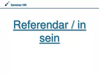 referendar in sein