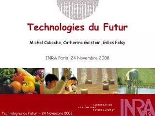 Technologies du Futur Michel Caboche, Catherine Golstein, Gilles Pelsy