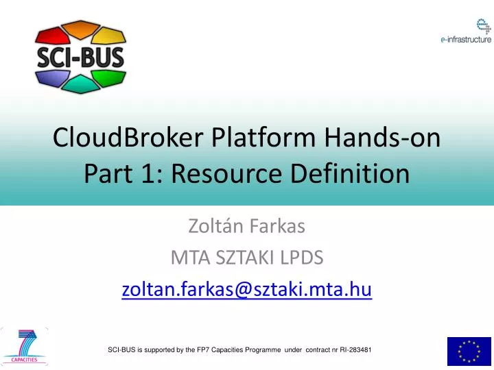 cloudbroker platform hands on part 1 resource definition