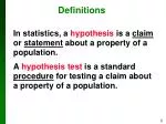 Definitions - slide 1