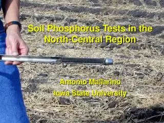 Soil Phosphorus Tests in the North-Central Region