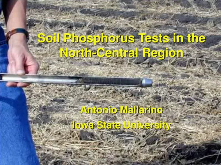 soil phosphorus tests in the north central region