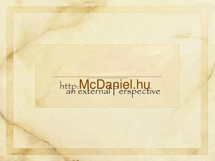 http mcdaniel hu