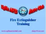 Fire Extinguisher Training - slide 1
