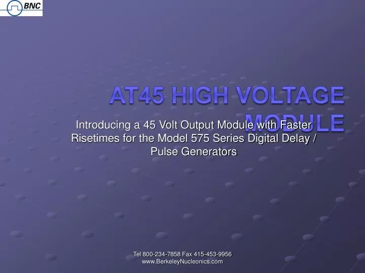at45 high voltage module