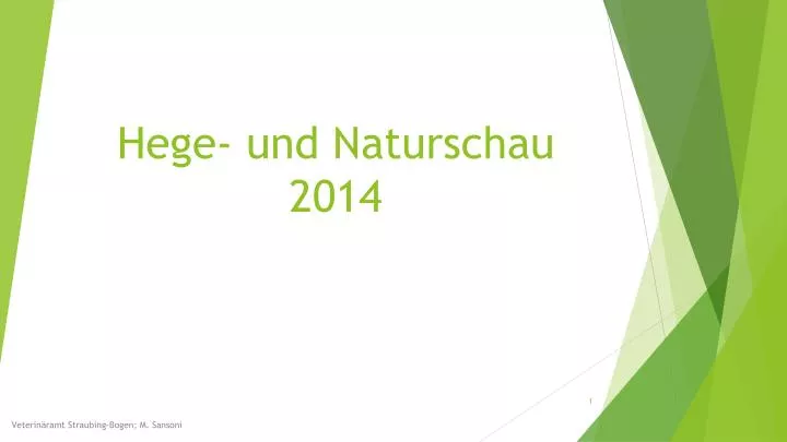 hege und naturschau 2014